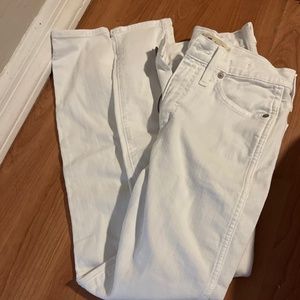 Madewell 10in High Rise Skinny Jeans - White